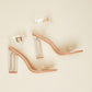 Cape Robbin Living Large Clear Block Heels -