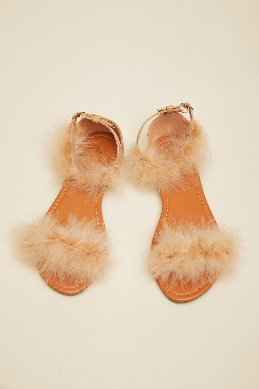 Cape Robbin Drama Queen Feather Trim Sandals -