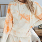 White Birch Full Size Horizontal-Ribbing Sweater in Black - Orange / M