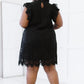 Sweet Lovely by Jen Full Size Fit for Royalty Lace Flutter Sleeve Dress -