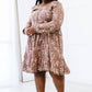 ODDI Floral Tiered Dress -