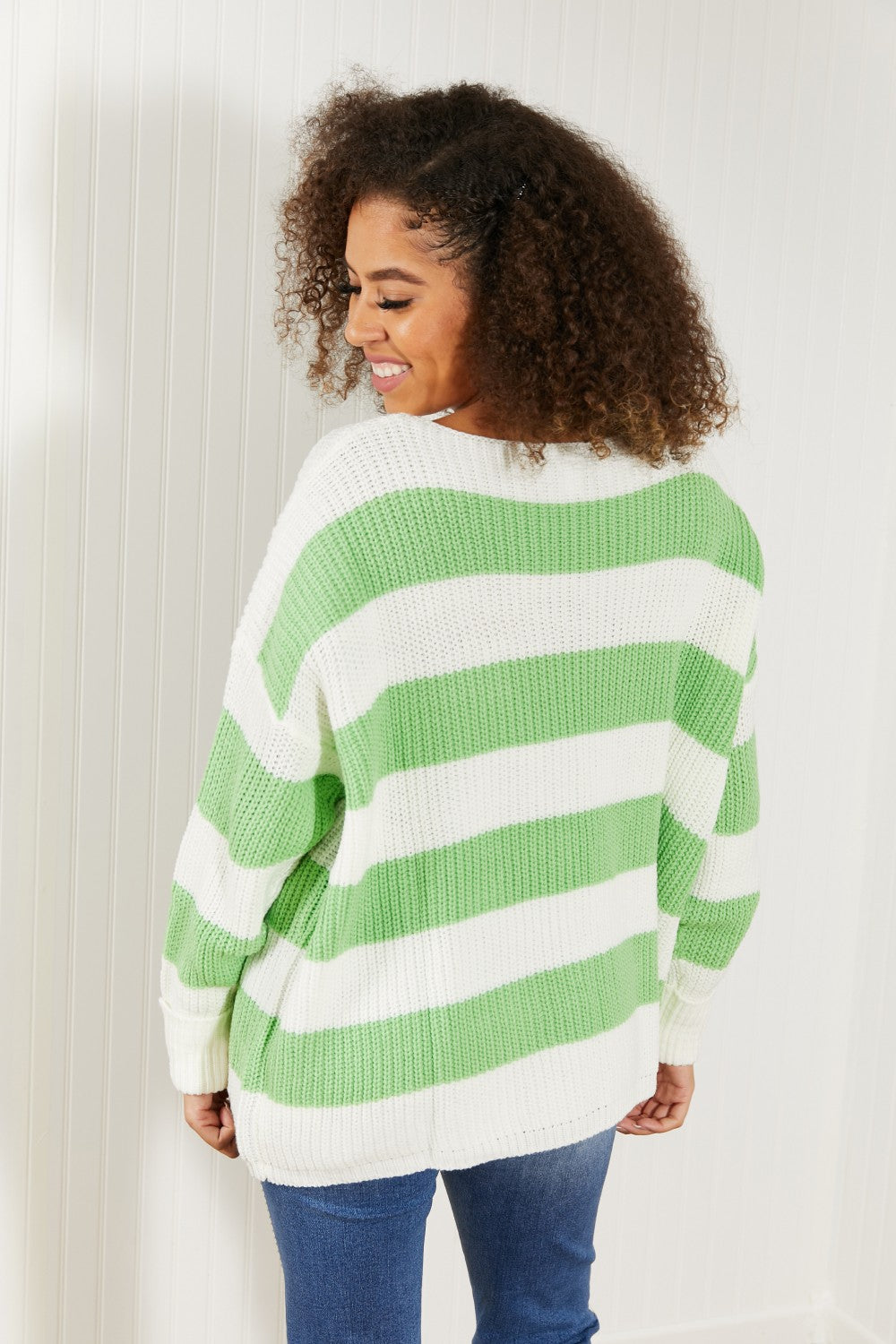 CY Fashion Thrill of the Moment Striped Sweater -