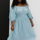 Davi & Dani Color My Soul Dress in Light Sage -