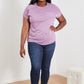Sew In Love Stay and Chat Love Pocket Tee in Plum -