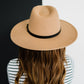 Justin Taylor Lookin' Good Faux Leather Strap Fedora -