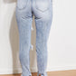 Kancan Taylor High Rise Distressed Mom Jeans -