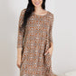 Jade By Jane Swirls and Twirls Printed Dress -