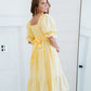 BiBi Simple Magic Smocked Midi Dress -