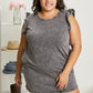 Sew In Love Cascade Springs Acid Wash Dress in Black -
