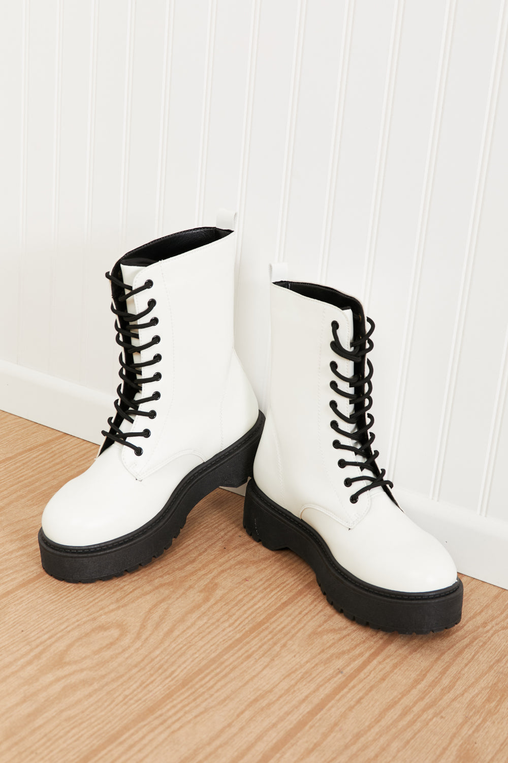 WeeBoo Big Steps Platform Combat Boots -