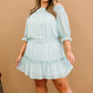 GeeGee Floral Frenzy Full Size Run Off-Shoulder Dress -