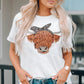 Animal Graphic Round Neck T-Shirt -