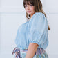 Doe & Rae Keep Me Close Chambray Top -