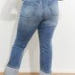 Judy Blue Lennon Full Size Wide Cuff Straight Leg Jeans -