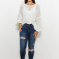 Sweet Generis Second Chances Cable-Knit Openwork Sweater -