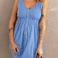 Sleeveless Button Down Mini Dress -