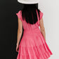 ODDI Pink Passion Full Size Run Smocked Waist Dress -