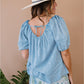 Doe & Rae Keep Me Close Chambray Top -