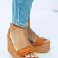 KAYLEEN Vacation Home Espadrille Wedge Sandals -
