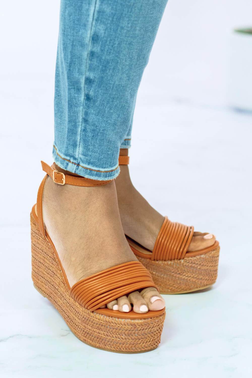 KAYLEEN Vacation Home Espadrille Wedge Sandals -