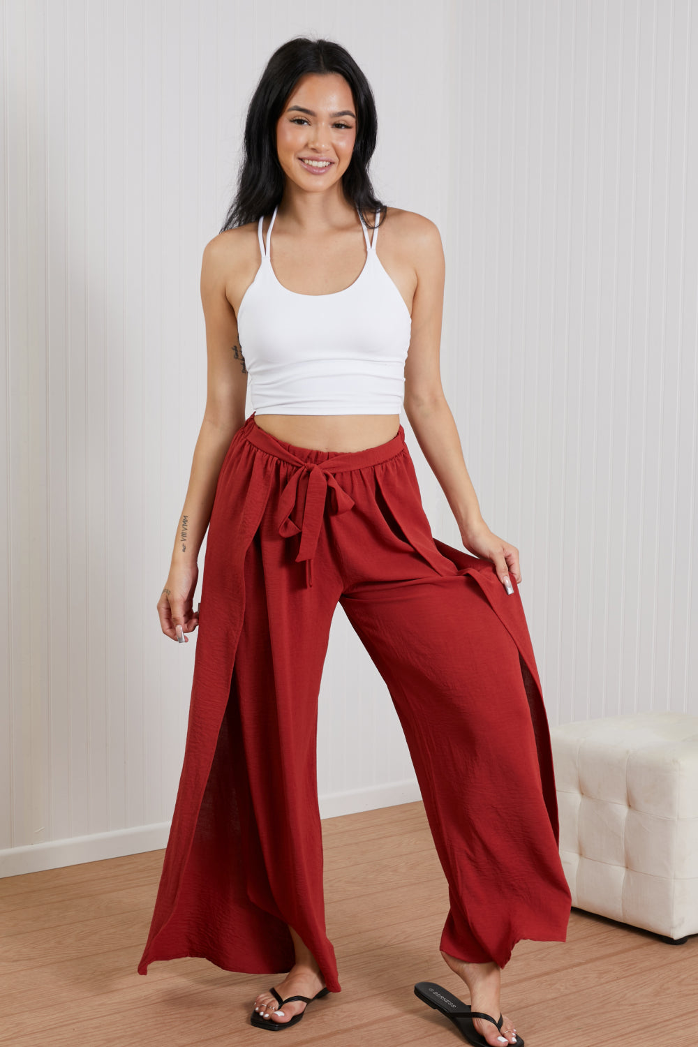 GeeGee Suddenly I See Airflow Tulip Wide Leg Pants -