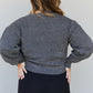 White Birch Speechless Full Size Textured Bubble Sleeve Cardigan -