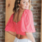 HYFVE All My Heart Ruched Crop Top -