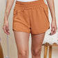 GeeGee Feeling Amped Athletic Shorts in Camel -