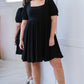 Davi & Dani All About Eyelet Full Size Run Dress in Black -