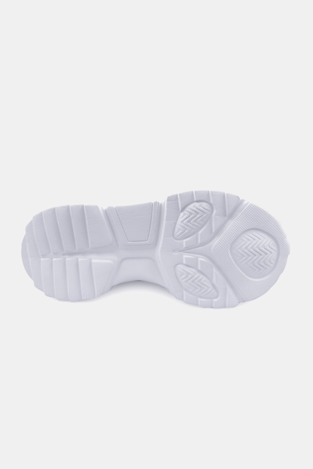 Berness Running Late Chunky Sole Athletic Sneakers in White -