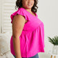 Cotton Bleu At The Summit Airflow Babydoll Top -