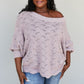 Sweet Lovely by Jen Drift Away Scallop Sweater -