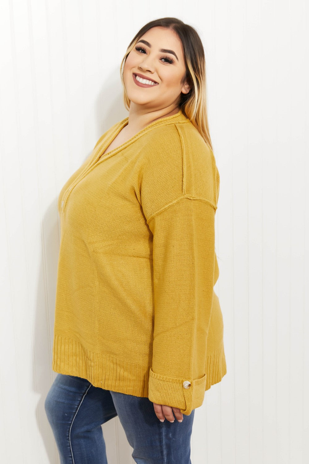 Jodifl Golden Hour Henley Sweater -