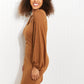 White Birch Stop at Soho Balloon Sleeve Dress -