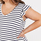 Sew In Love Illuminate the Way Striped Tee in Navy -