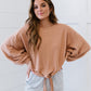 Hailey & Co All Tied Up Ribbed Top -