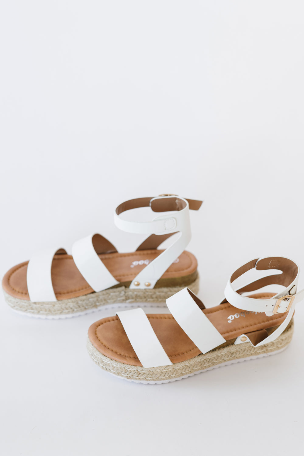 WeeBoo On the Doorstep Espadrille Platform Sandals in White -