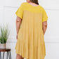 Davi & Dani Greater Good Half-Button Mini Dress -
