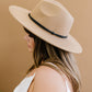Fame You Are Enough Thin Strap Fedora -