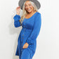 Scoop Neck Empire Waist Long Sleeve Mini Dress -