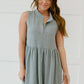 Sew In Love Weekday Wonder Babydoll Dress in Silver -