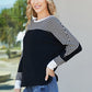 Sew In Love Full Size Striped Dolman Sleeve Knit Top -