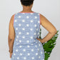 e. Luna Star Spangled Printed Sequin Pocket Tank -