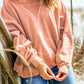 Dropped Shoulder Sweatshirt with Kangaroo Pocket -