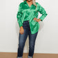 GeeGee New Love Satin Button Down Shirt -