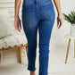 YMI Jeanswear Irene Frayed Cropped Jeans -