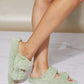 Cape Robbin Soft Steps Buckled Fuzzy Sandals -