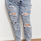 Kancan Taylor High Rise Distressed Mom Jeans -