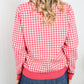 Sew In Love Full Size Houndstooth Button-Up Cardigan -