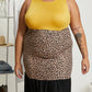 P & Rose Girl Next Door Leopard Color Block Dress in Mustard -